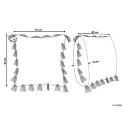Beliani Sierkussen LYNCHIS - Geel Katoen -Woninginrichting Winkel 06538e59ce8a41b490f885525eed2327