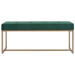 VidaXL Bankje 120 Cm Fluweel Groen -Woninginrichting Winkel 1000008878 0101