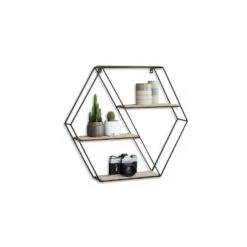 Lifa Living Wandrek Marbella Hout En Metaal, 58 X 51 X 11 Cm -Woninginrichting Winkel 1000011732 0102