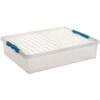 Q-line Opbergbox 60L Transparant Blauw