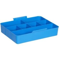 Q-line Opbergbox Met Inzet 22L Transparant Blauw -Woninginrichting Winkel 1000014111 0110