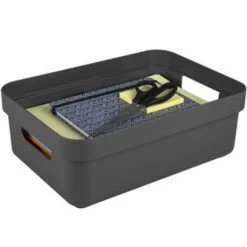 Sigma Home Opbergbox 9L Antraciet -Woninginrichting Winkel 1000014155 0110