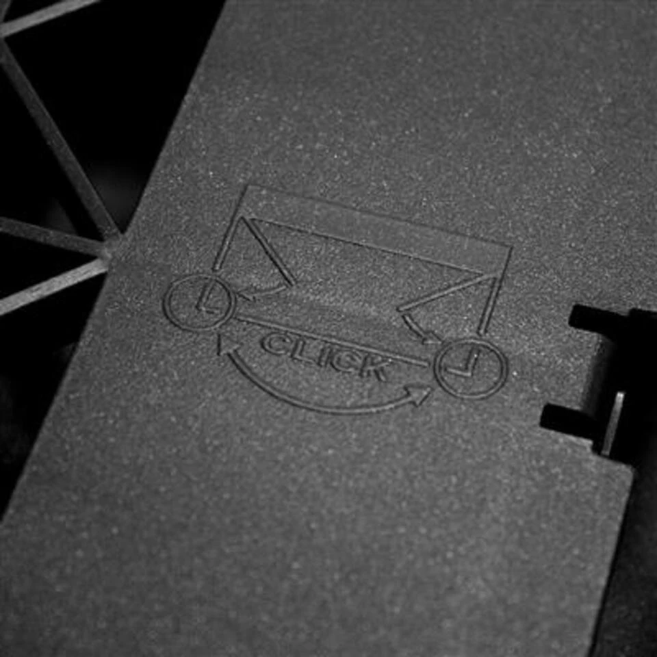 Square Vouwkrat Heavy Duty 45L Zwart 3 Square Vouwkrat Heavy Duty 45L Zwart - Afbeelding 3