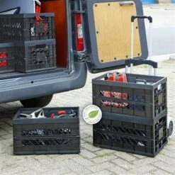 Square Vouwkrat Heavy Duty 45L Zwart 7 Square Vouwkrat Heavy Duty 45L Zwart -Woninginrichting Winkel 1000014176 0111