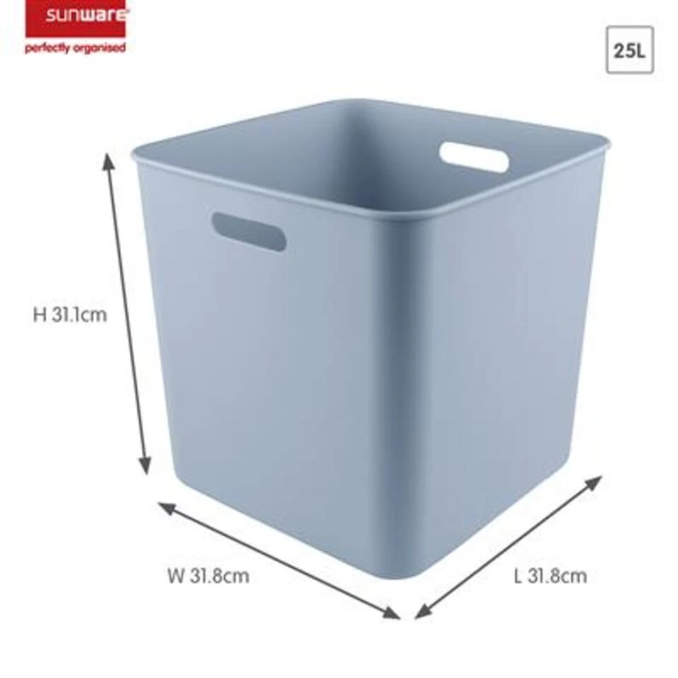Basic Kubus Box Blauw 2 Basic Kubus Box Blauw - Afbeelding 2