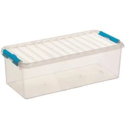 Q-line Opbergbox 9,5L Transparant Blauw