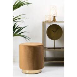 Poef Nadien - Velvet Karamel - Ø40cm 5 Poef Nadien - Velvet Karamel - Ø40cm -Woninginrichting Winkel 1000022115 0110