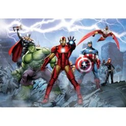Sanders & Sanders Fotobehang - The Avengers - Blauw, Rood En Groen