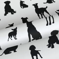 ESTAhome Behang - Honden - Zwart Wit - 50 X 900 Cm - 139332 -Woninginrichting Winkel 1000024375 0103