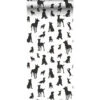 ESTAhome Behang - Honden - Zwart Wit - 50 X 900 Cm - 139332