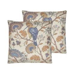 Beliani Sierkussen SPIRAEA - Multicolor Polyester, Katoen