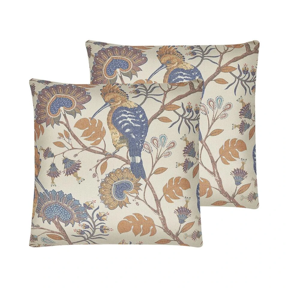 Beliani Sierkussen SPIRAEA - Multicolor Polyester, Katoen 1 Beliani Sierkussen SPIRAEA - Multicolor Polyester, Katoen