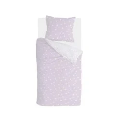 Walra - Dekbedovertrek Little Daisies - 140x220 Cm - Lila