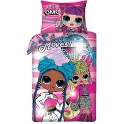 LOL Surprise L.O.L. Surprise! Dekbedovertrek OMG - 140 X 200 Cm + 70 X 90 Cm - Katoen
