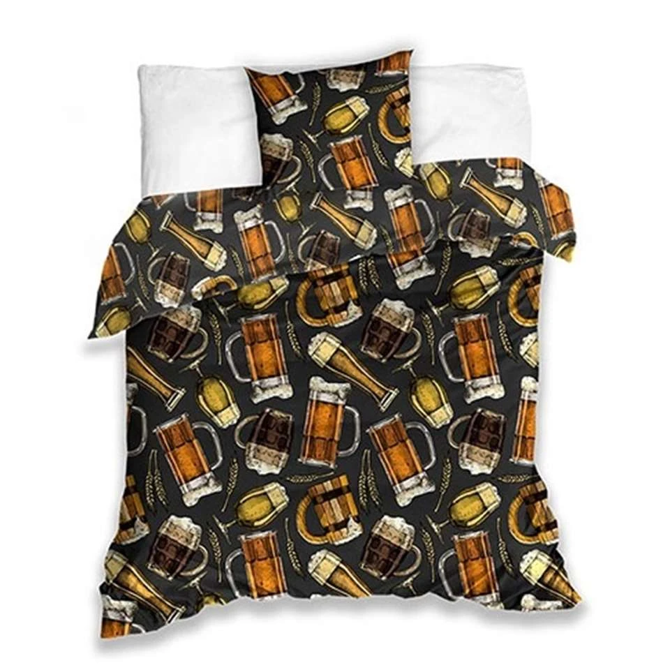 Bier Dekbedovertrek Proost - Eenpersoons - 140 X 200 Cm - Multi 1 Bier Dekbedovertrek Proost - Eenpersoons - 140 X 200 Cm - Multi