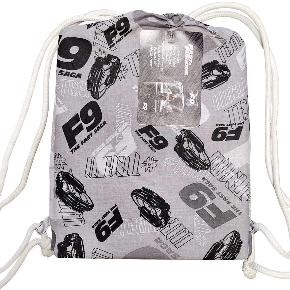 The Fast And The Furious Dekbedovertrek F9 - Eenpersoons - 140 X 200 Cm - Katoen 3 The Fast And The Furious Dekbedovertrek F9 - Eenpersoons - 140 X 200 Cm - Katoen - Afbeelding 3