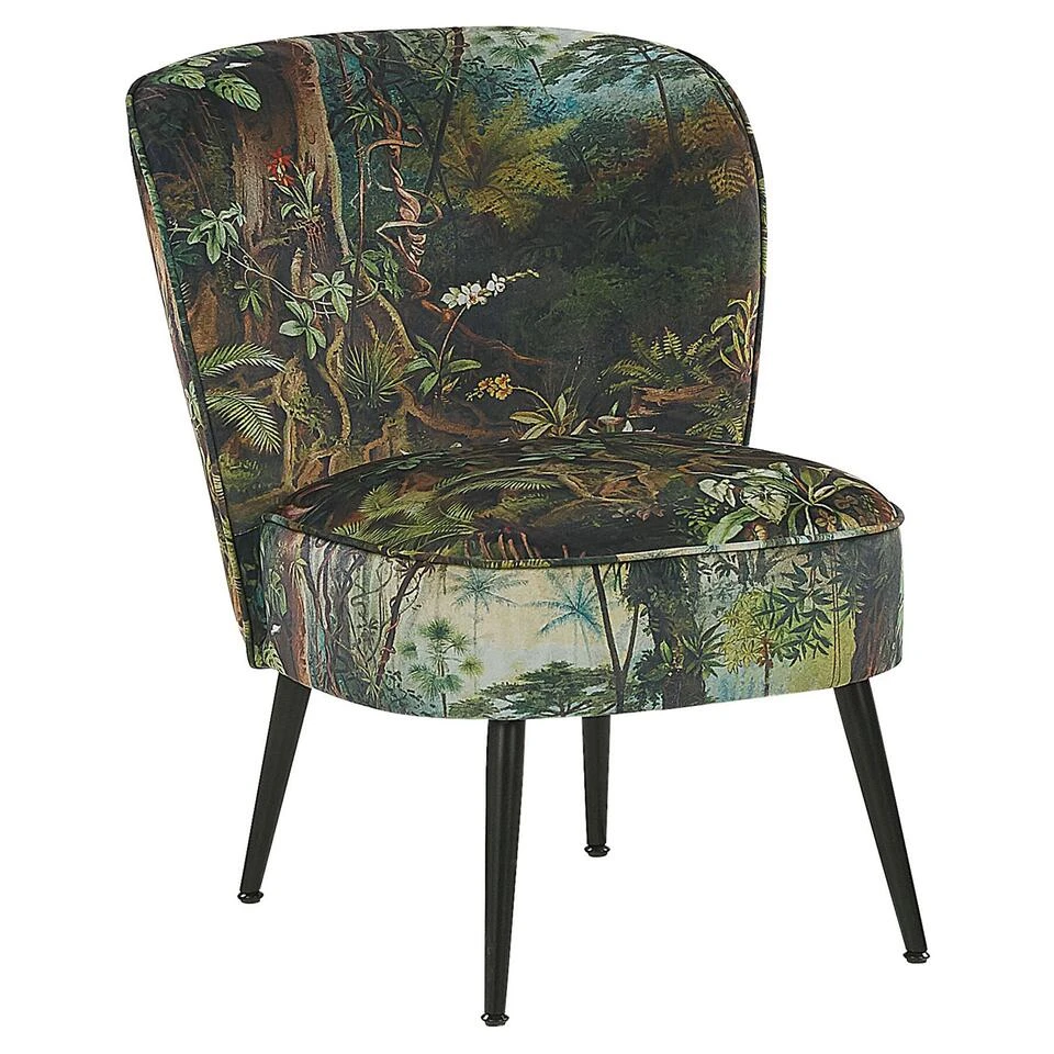 Beliani Fauteuil VOSS - Groen Polyester 1 Beliani Fauteuil VOSS - Groen Polyester
