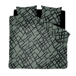 Damai Dekbedovertrek Kline - Bio Katoen - 240x200/220 Cm - Green