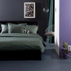 Damai Dekbedovertrek Katoen-satijn - 260x260/220cm - Groen Gestreept 7 Damai Dekbedovertrek Katoen-satijn - 260x260/220cm - Groen Gestreept -Woninginrichting Winkel 1000030671 0103