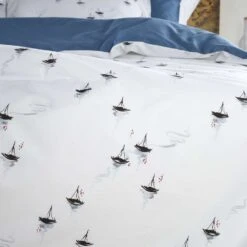 De Witte Lietaer Dekbedovertrek Hiroshi - 200 X 200/220 - Katoen Perkal -Woninginrichting Winkel 1000032097 0103