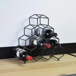 LOFT42 Pinot Wijnrek - 10 Flessen - Metaal - Zwart -Woninginrichting Winkel 1000032508 0102