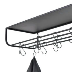 LOFT42 Milan Kapstok - Zwart – Metaal – 12 S Haken -Woninginrichting Winkel 1000032529 0103