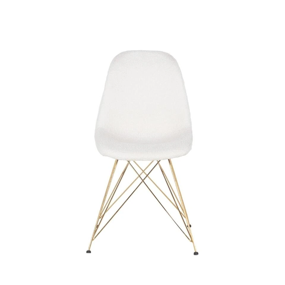 Giga Meubel Stoel Teddy Wit - Set Van 2 - 44x45x82,5cm - Jamie Luxe 1 Giga Meubel Stoel Teddy Wit - Set Van 2 - 44x45x82,5cm - Jamie Luxe