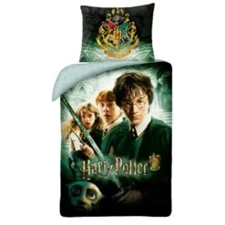 Harry Potter Dekbedovertrek Lumos - Eenpersoons - 140 X 200 Cm - Katoen
