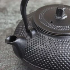 Orange85 Theepot Met Onderzetter Tetsubin Japans Theebus Zwart 1.5L Gietijzer -Woninginrichting Winkel 1000033126 0110