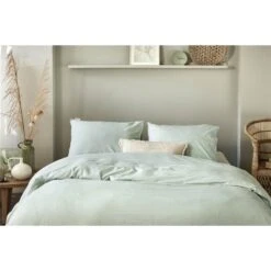 Walra - Dekbedovertrek Vintage Cotton - 200x220 Cm - Jade -Woninginrichting Winkel 1000034084 0102