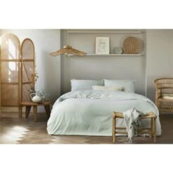 Walra - Dekbedovertrek Vintage Cotton - 200x220 Cm - Jade -Woninginrichting Winkel 1000034084 0103