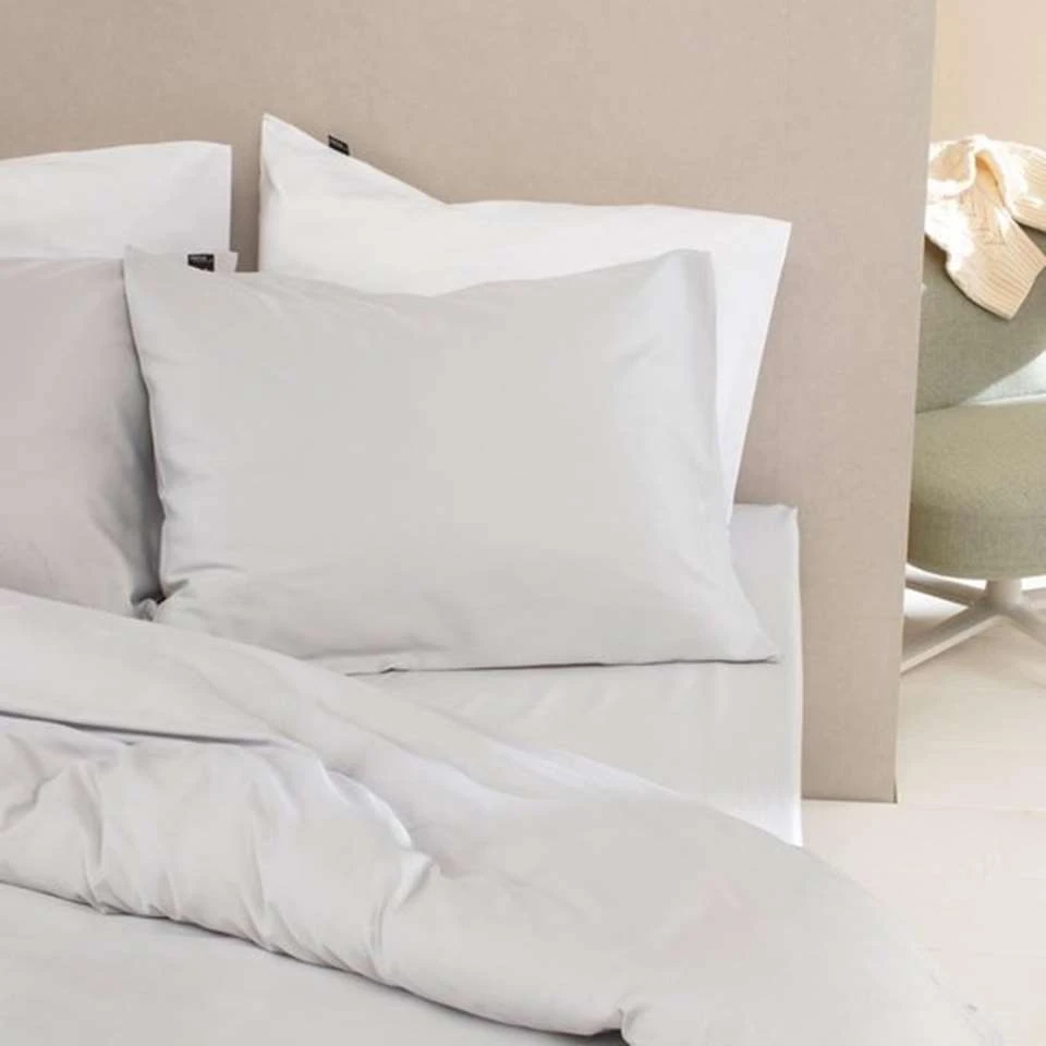 Damai Dekbedovertrek Organic Satijn Light Grey-Lits-jumeaux (260 X 200/220 Cm) 2 Damai Dekbedovertrek Organic Satijn Light Grey-Lits-jumeaux (260 X 200/220 Cm) - Afbeelding 2