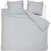 Damai Dekbedovertrek Organic Satijn Light Grey-Lits-jumeaux (260 X 200/220 Cm)