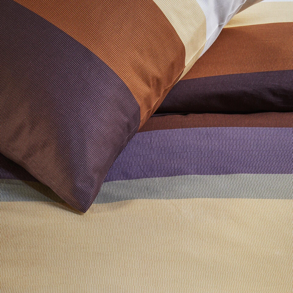 Damai Dekbedovertrek Casa - Katoen - 260x200/220 Cm Casa - Rust 3 Damai Dekbedovertrek Casa - Katoen - 260x200/220 Cm Casa - Rust - Afbeelding 3