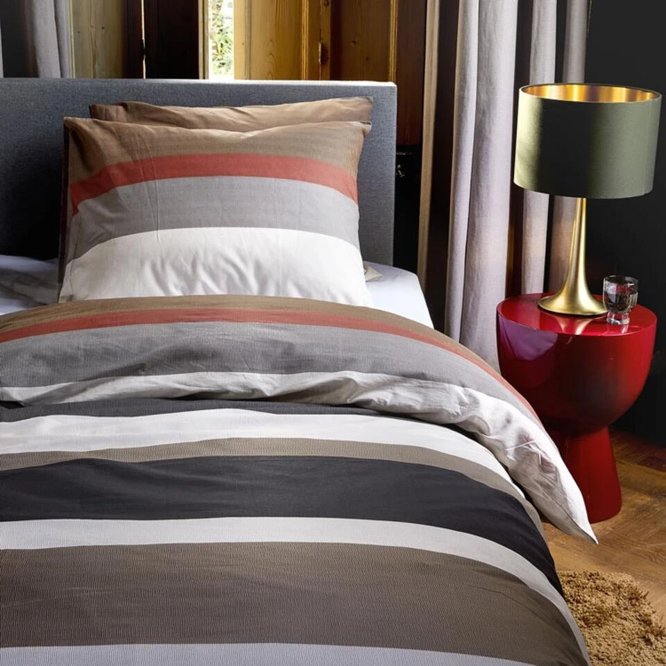 Damai Dekbedovertrek Casa - Katoen - 260x200/220 Cm Casa - Brown 4 Damai Dekbedovertrek Casa - Katoen - 260x200/220 Cm Casa - Brown - Afbeelding 4