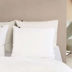 Damai Dekbedovertrek Organic Satijn White-2-persoons (200 X 200/220 Cm) -Woninginrichting Winkel 1000035084 0102