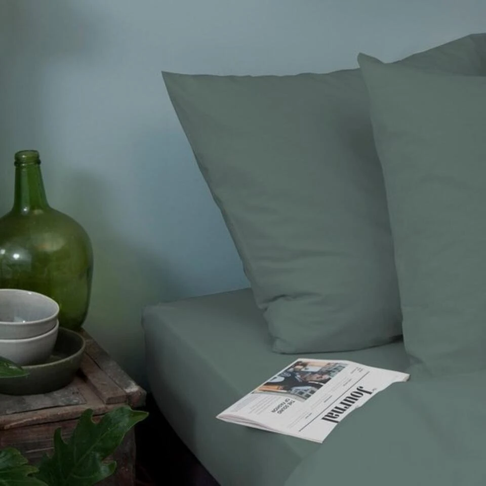 Cinderella Dekbedovertrek Weekend - Katoen - 260x200/220 Cm - Green 4 Cinderella Dekbedovertrek Weekend - Katoen - 260x200/220 Cm - Green - Afbeelding 4