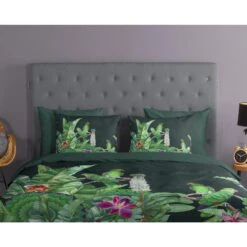 Good Morning Dekbedovertrek "Cato" - Groen - (240x220 Cm) -Woninginrichting Winkel 1000035856 0110