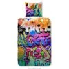 Good Morning Dekbedovertrek "Graffiti" - Multi - (140x220 Cm)
