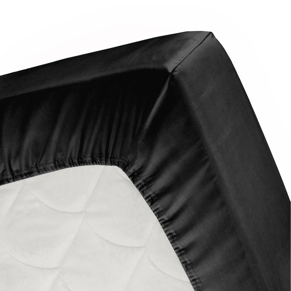 Cinderella - Topper Hoeslaken (tot 15 Cm) - Jersey - 140x200/210 Cm - Black 2 Cinderella - Topper Hoeslaken (tot 15 Cm) - Jersey - 140x200/210 Cm - Black - Afbeelding 2