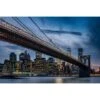 Sanders & Sanders Fotobehang - New York Skyline - Blauw, Geel En Grijs
