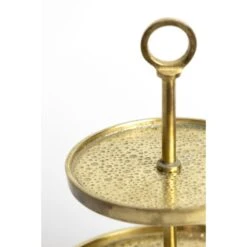 Etagère Lutek - Goud - 2 Laags -Woninginrichting Winkel 1000038316 0110