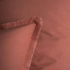 Matt & Rose Set Kussenslopen Terracotta - 65 X 65 Cm - Gewassen Katoen -Woninginrichting Winkel 1000038505 0102