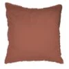Matt & Rose Set Kussenslopen Terracotta - 65 X 65 Cm - Gewassen Katoen