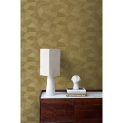 Origin Wallcoverings Eco-texture Vliesbehang - Grafisch 3D Motief - Goud -Woninginrichting Winkel 1000040387 0102