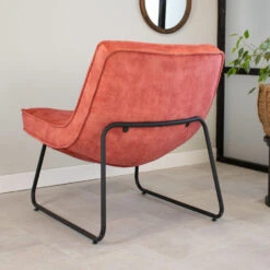 Fauteuil Lowen Velvet Roze - Stof - Roze -Woninginrichting Winkel 1000041960 0101