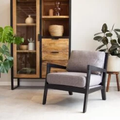 Industriële Fauteuil Morris Stof Grijs - Stof - Grijs 5 Industriële Fauteuil Morris Stof Grijs - Stof - Grijs -Woninginrichting Winkel 1000041984 0101