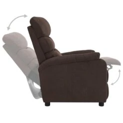 VidaXL Fauteuil Verstelbaar Elektrisch Stof Bruin -Woninginrichting Winkel 1000042019 0102