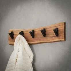 Hoyz - Kapstok Edge Met 5 Haken - Grijs - Wandkapstok -Woninginrichting Winkel 1000042634 0103