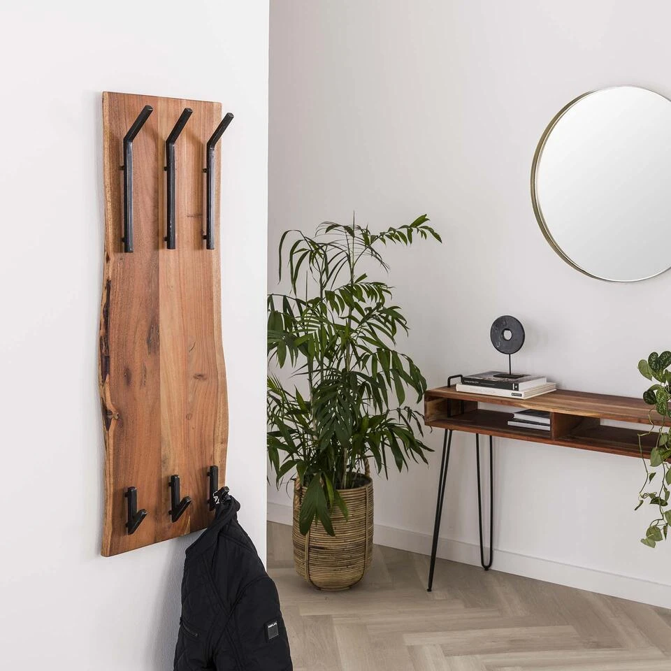 Hoyz - Kapstok Edge Met 6 Haken - Grijs - Wandkapstok 2 Hoyz - Kapstok Edge Met 6 Haken - Grijs - Wandkapstok - Afbeelding 2